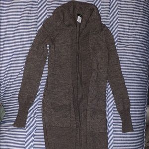 J Crew long open sweater